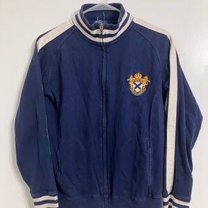 Ralph Lauren Navy and Gold Emblem Sweater